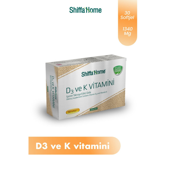 D3 ve K2 Vitamini 1340 mg Softjel