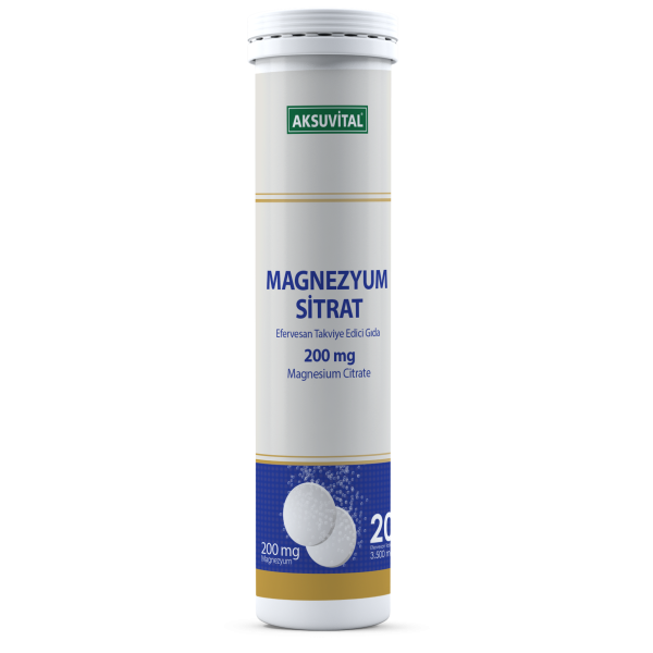 Magnezyum Sitrat Efervesan 20 Tablet