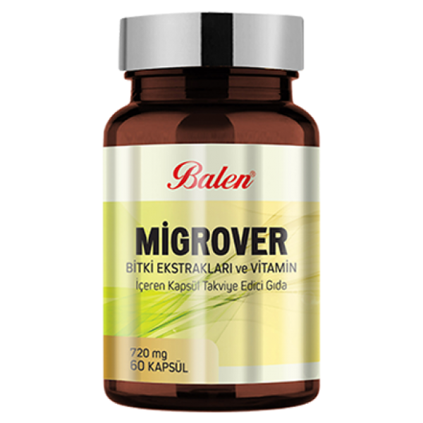 Balen Migrover Bitki Ekstraktları ve Vitamin İçeren Kapsül