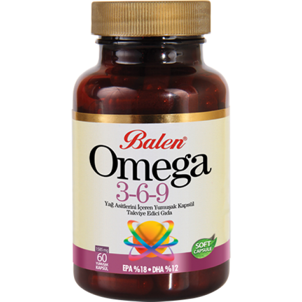 Balen Omega 3-6-9 Yağ Asitlerini İçeren Yumuşak Kapsül