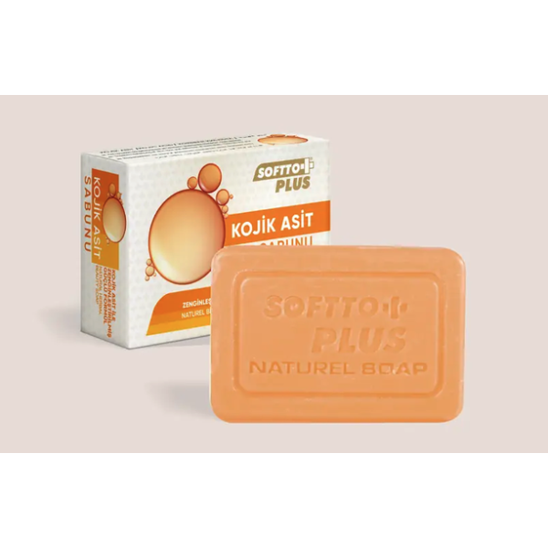 Softto Plus Cilt Tonu Eşitlemeye ve Leke Görünümünü Azaltmaya Yardımcı Kojik Asit Sabun 150 gr