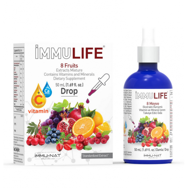 İmmunat İmmu Life 8 Meyve Karışımlı Ekstrakt 50 ml Drop 