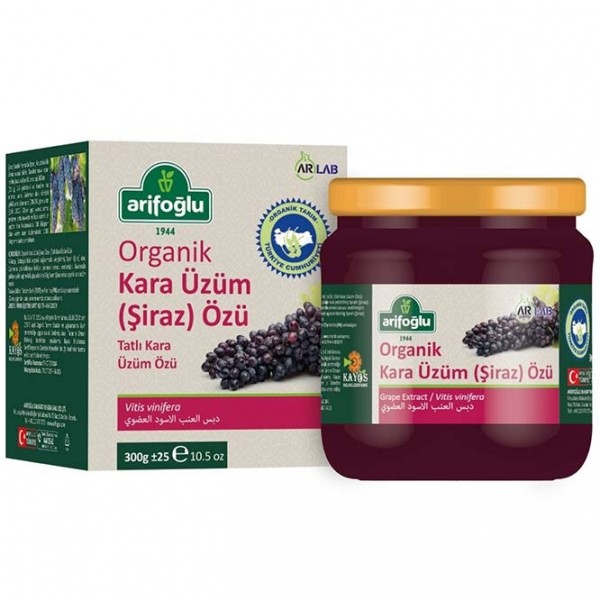 Arifoğlu Organik Kara Üzüm Özü 300g - Şiraz